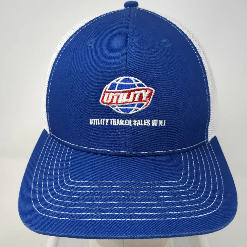 Outdoor Cap Trucker Hat Blue One Size Utility Trailer Sales of NJ Mesh Snapback